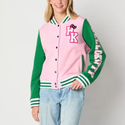 Hello Kitty And Frineds Varsity Fleece Lightweight Hello Kitty Juniors Jacket