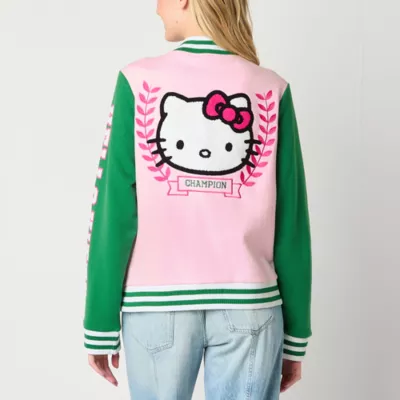 Hello Kitty And Frineds Varsity Fleece Lightweight Hello Kitty Juniors Jacket