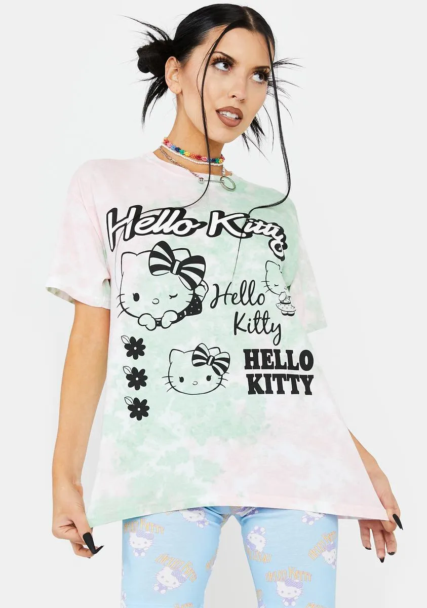 Hello Kitty Tie Dye Tee-