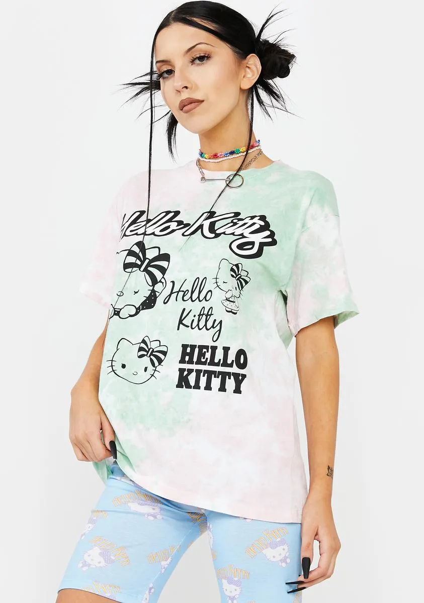 Hello Kitty Tie Dye Tee-