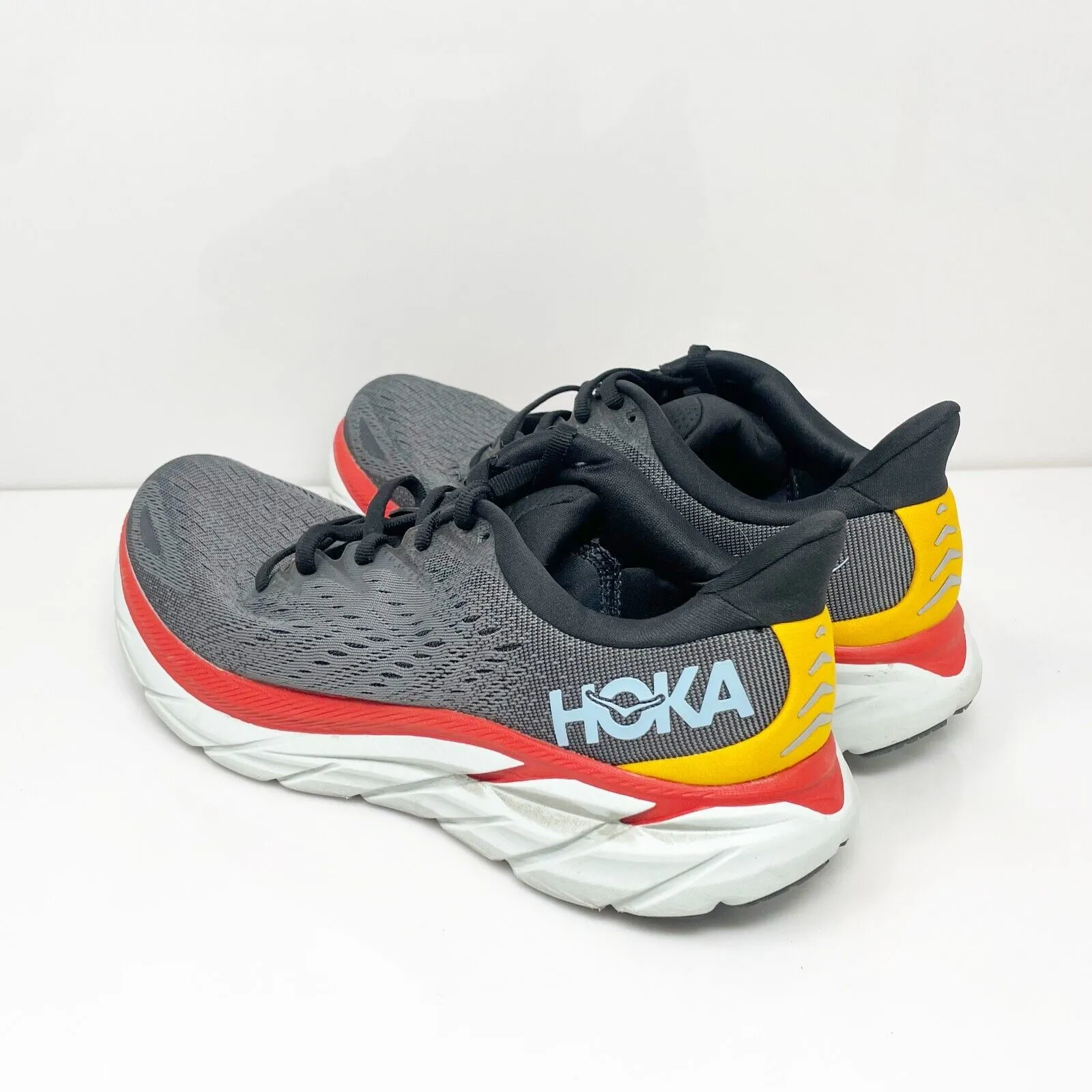 Hoka One One Mens Clifton 8 1119393 ACTL Gray Running Shoes Sneakers Size 8 D