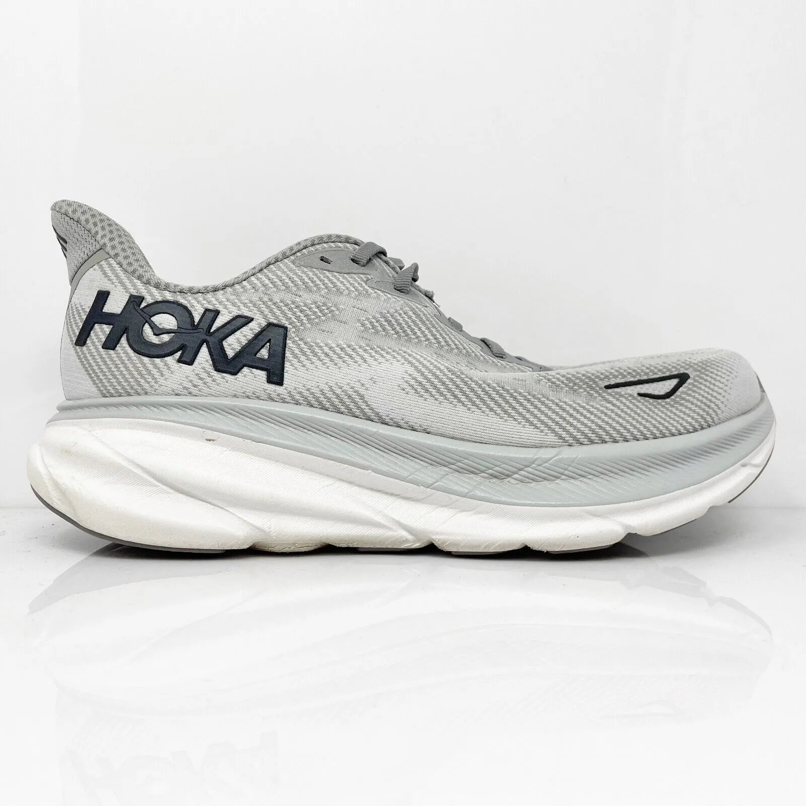 Hoka One One Mens Clifton 9 1132210 HMBC Gray Running Shoes Sneakers Size 9.5 2E