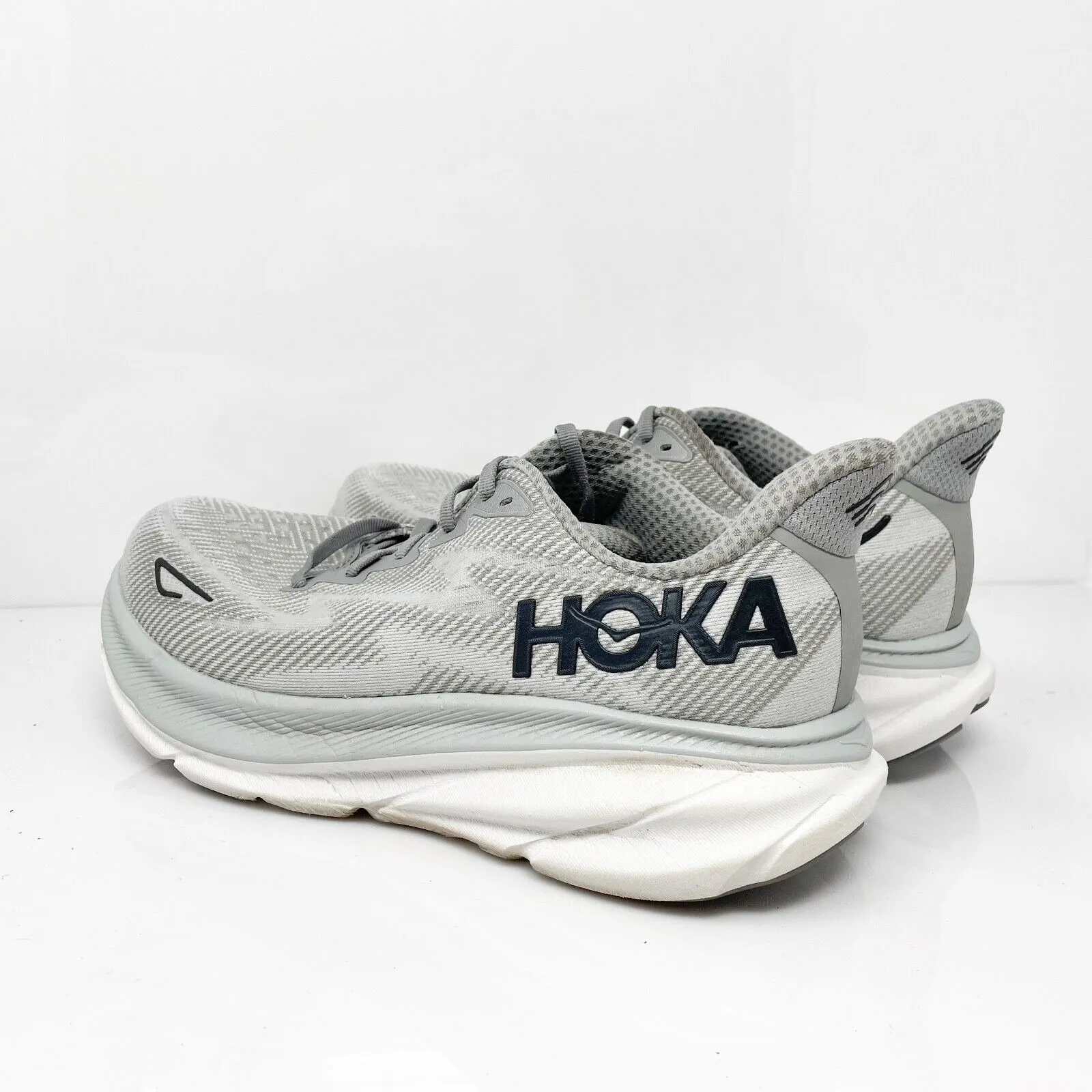 Hoka One One Mens Clifton 9 1132210 HMBC Gray Running Shoes Sneakers Size 9.5 2E