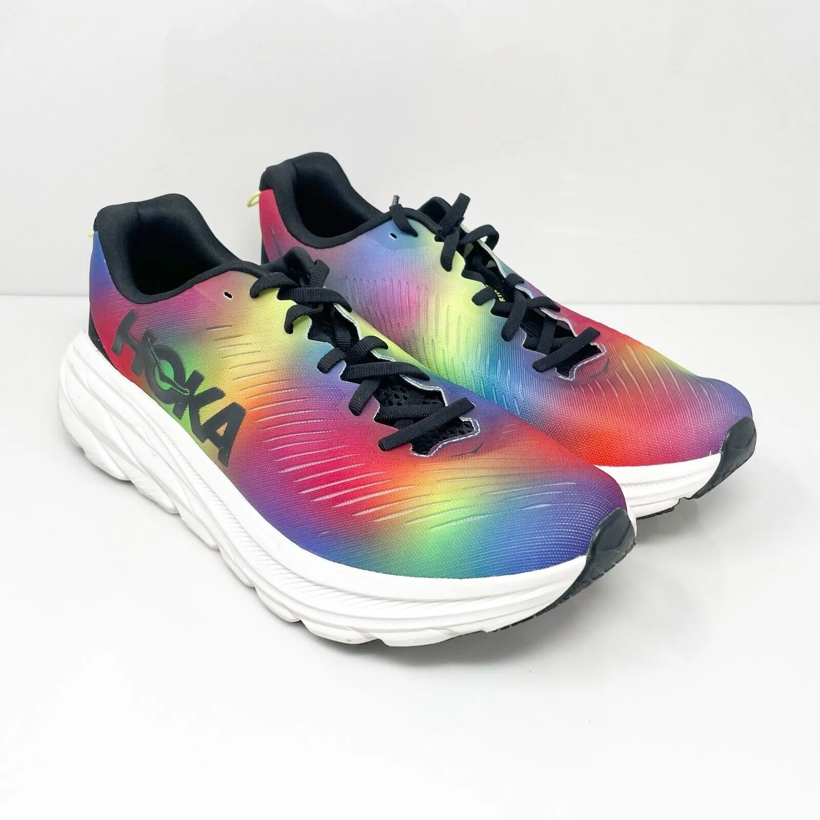 Hoka One One Womens Rincon 3 1119396 Multicolor Running Shoes Sneakers Sz 10.5 B