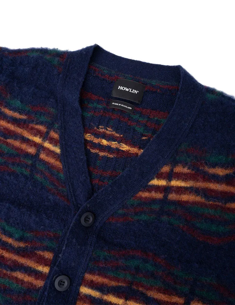 Howlin' Out Of This World Cardigan Navy