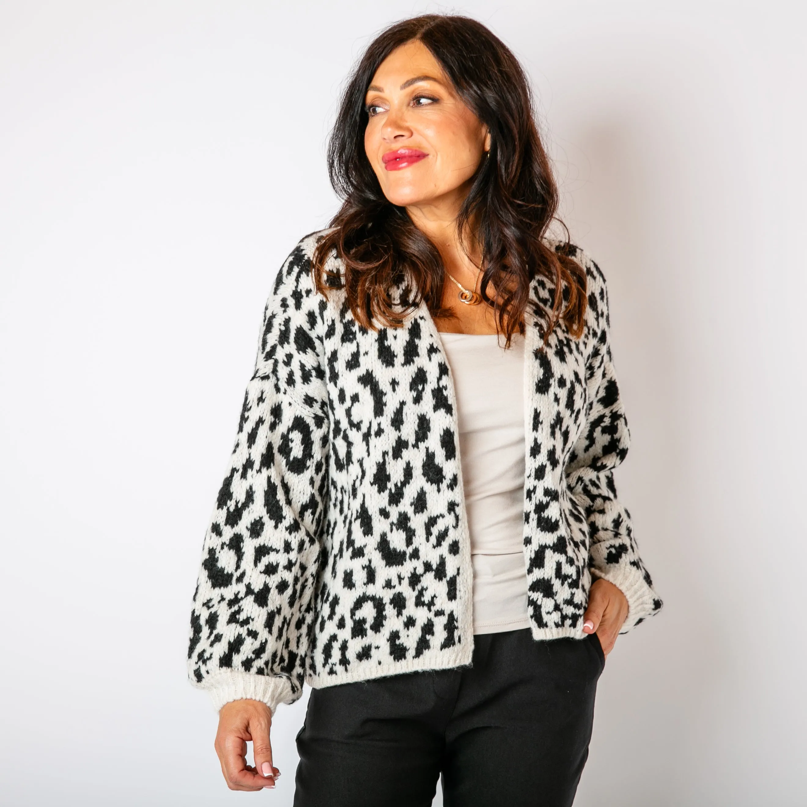 Leopard Print Cardigan