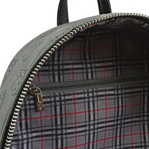 Loungefly x Hello Kitty Grey Plaid Mini Backpack