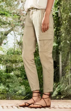 MAC RICH CARGO Gaberdine Pants in Golden Terra 