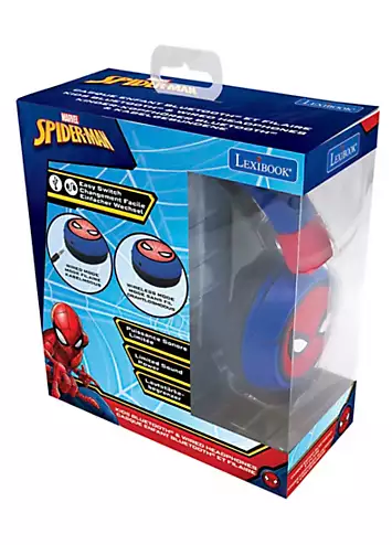 Marvel 2-in-1 Bluetooth® & Wired Comfort Foldable Headphones with Kids Safe Volume - Spiderman | Grattan