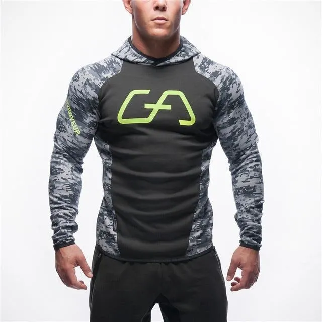 Men's Crossfit Camouflage Workout Hoodie