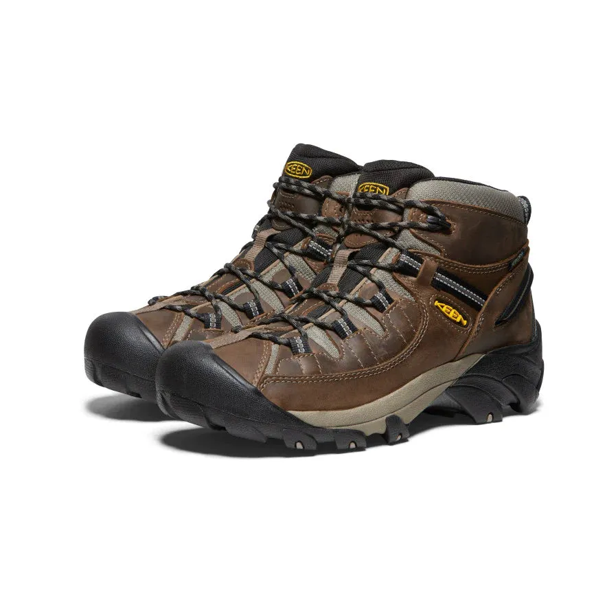 Men's Keen Targhee II Mid Waterproof Hiking Boots Color: Shitake/ Brindle