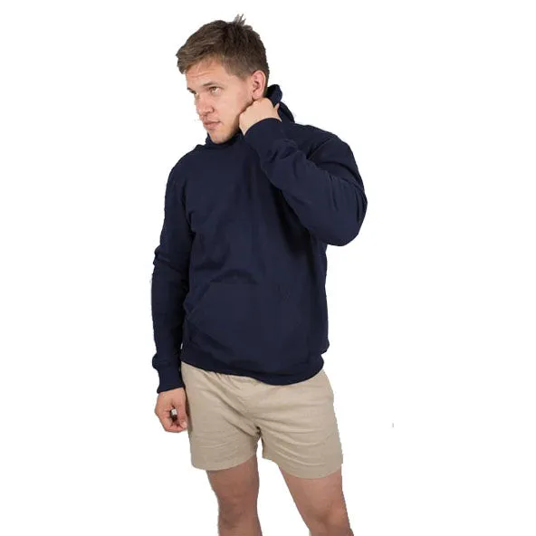 Mens Navy Blue Organic Cotton Hoodie