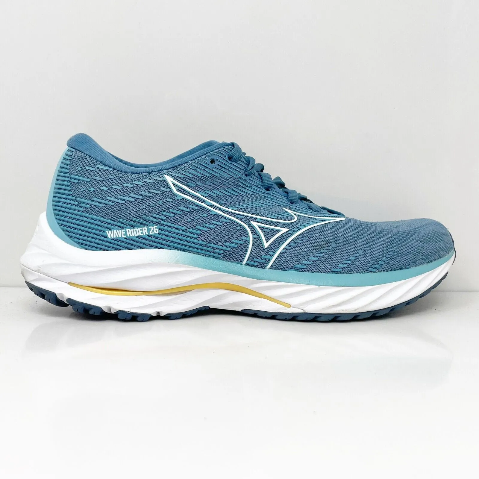 Mizuno Womens Wave Rider 26 411377 5N00 Blue Running Shoes Sneakers Size 8