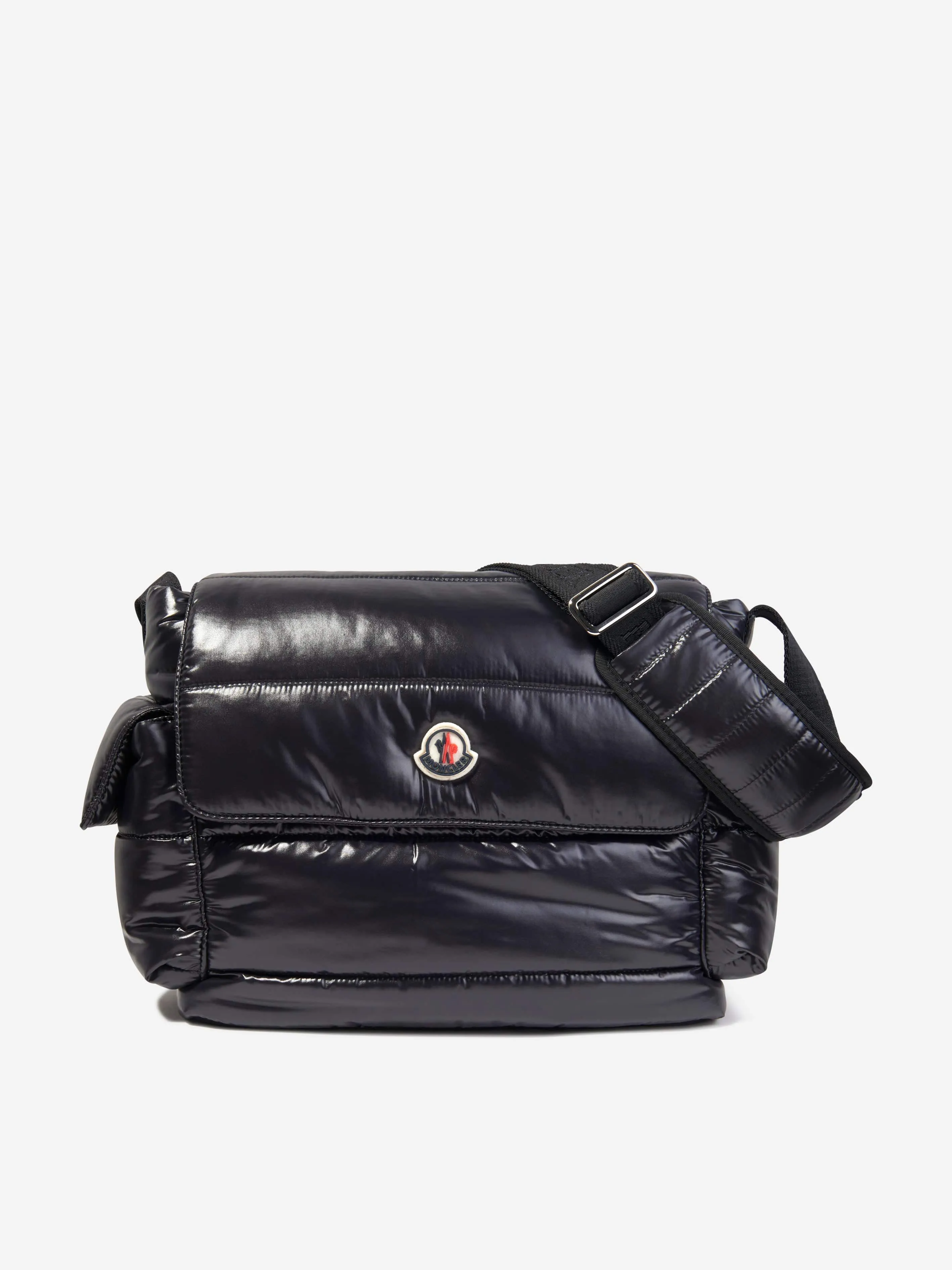 Moncler Enfant Baby Quilted Tote Changing Bag in Black