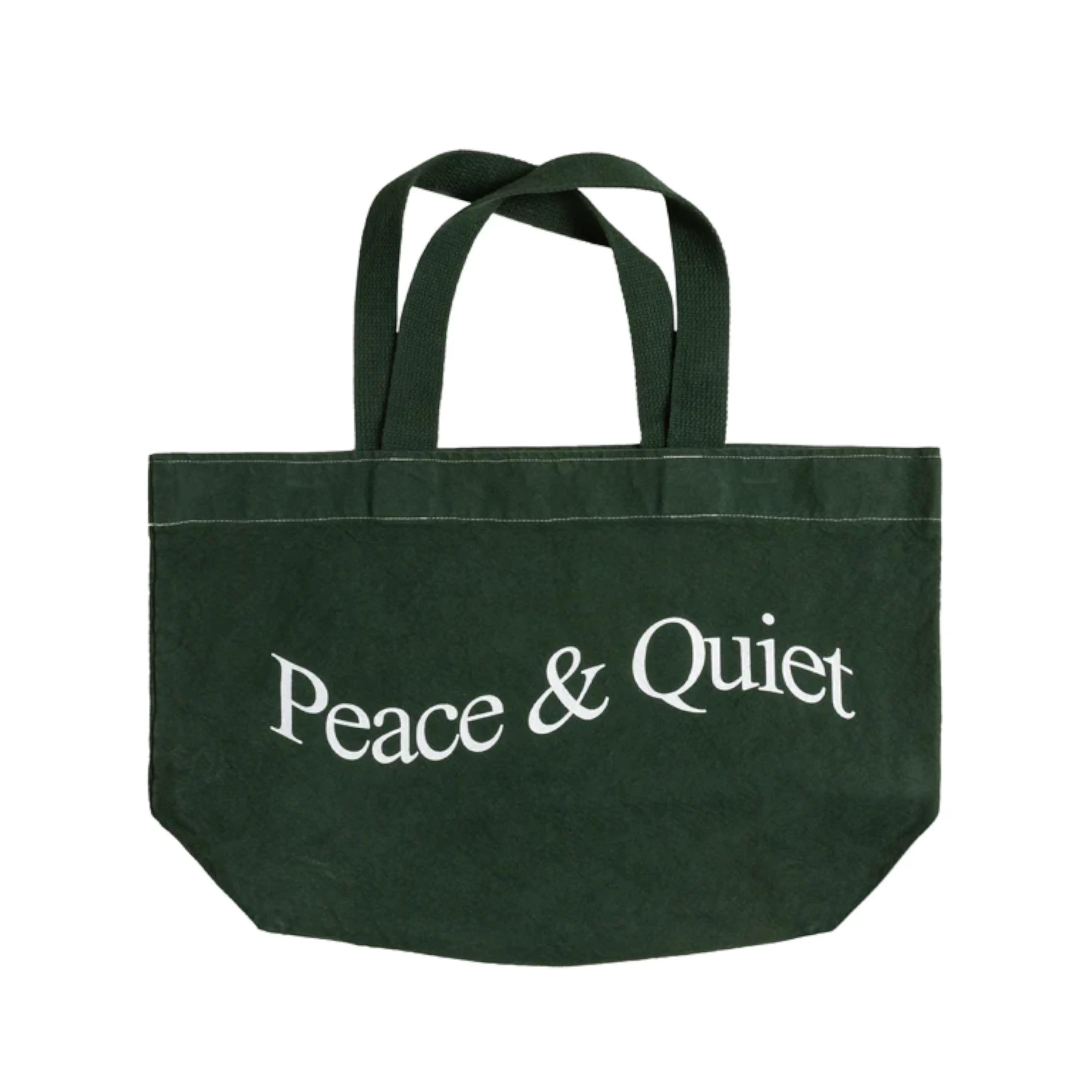 MUSEUM OF PEACE AND QUIET  Wordmark Tote Bag Forest 