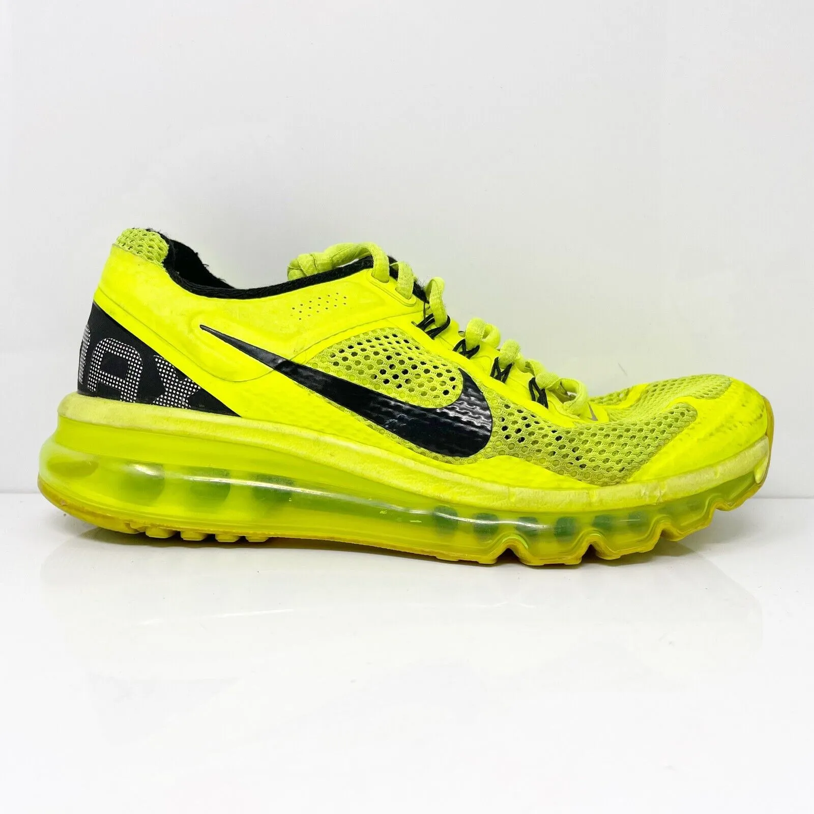 Nike Boys Air Max Plus 2013 555426-700 Yellow Running Shoes Sneakers Size 5.5Y