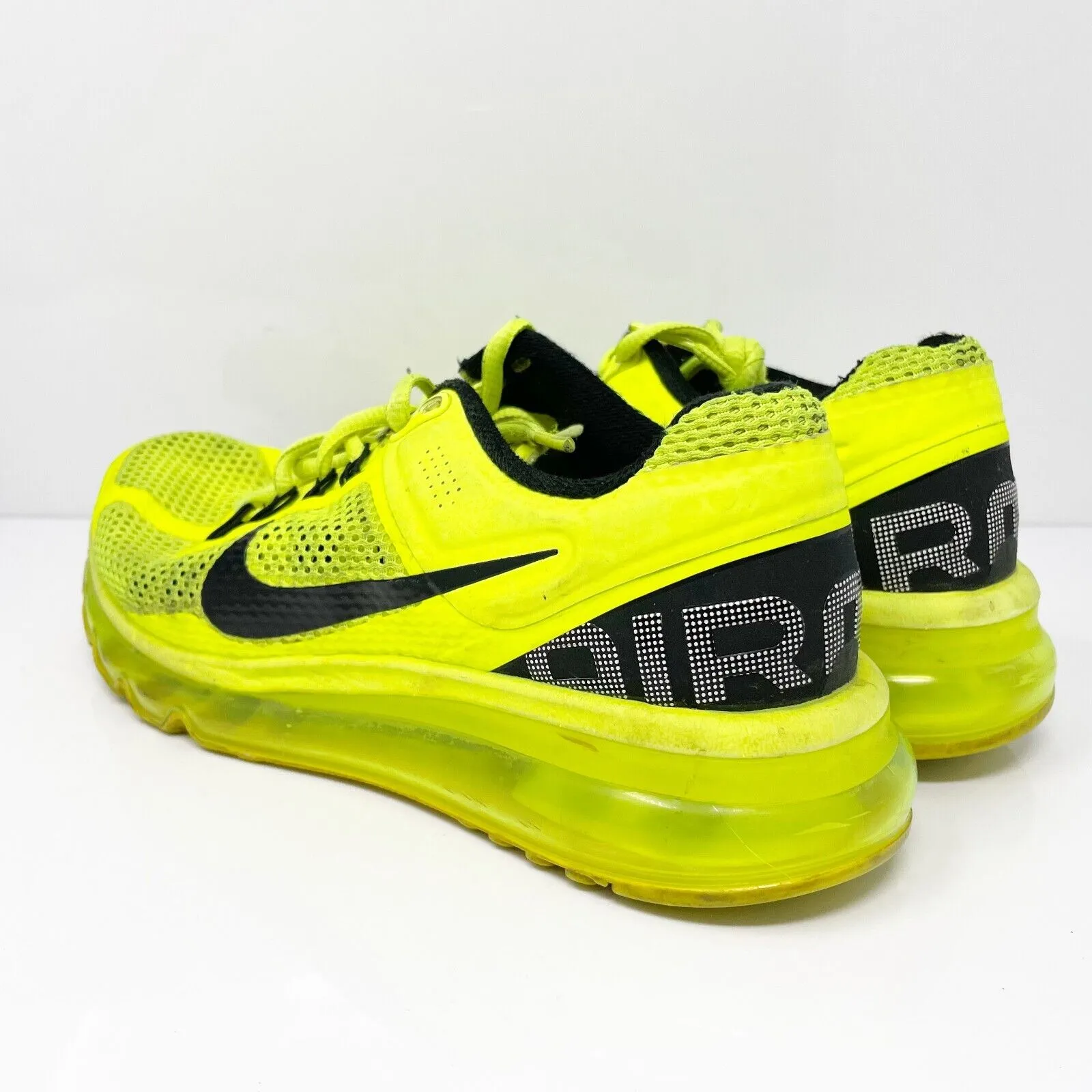 Nike Boys Air Max Plus 2013 555426-700 Yellow Running Shoes Sneakers Size 5.5Y