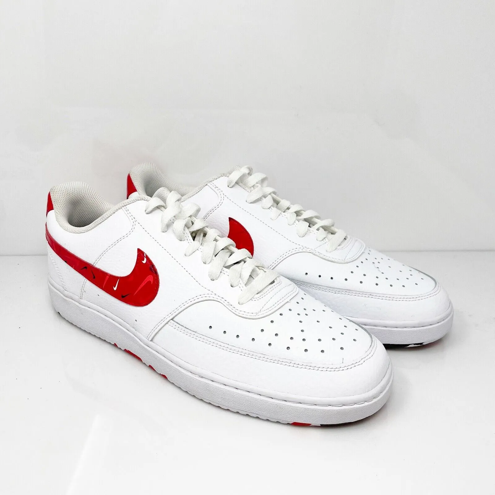 Nike Mens Court Vision Low DM7588-100 White Casual Shoes Sneakers Size 13