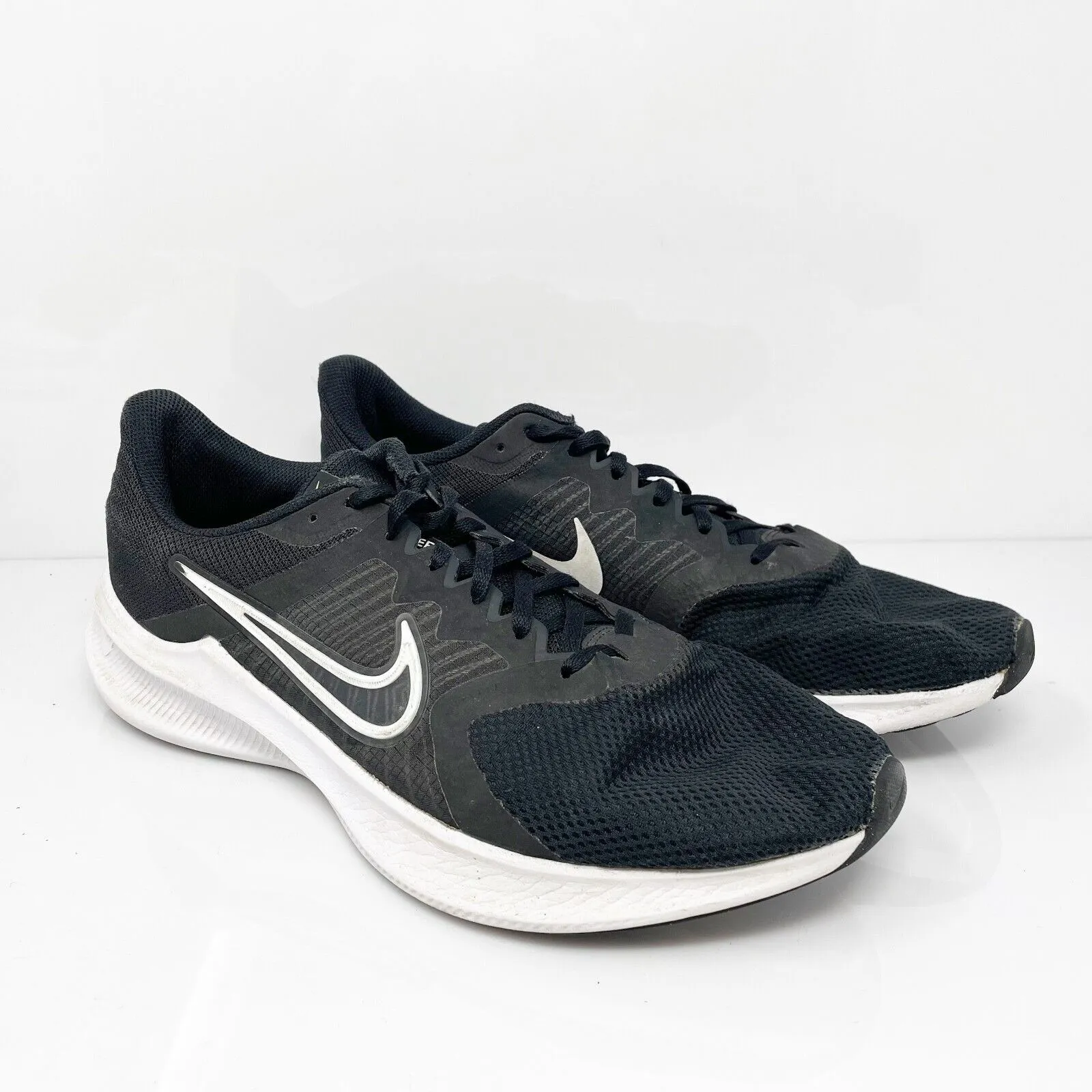 Nike Mens Downshifter 11 CW3411-006 Black Running Shoes Sneakers Size 12