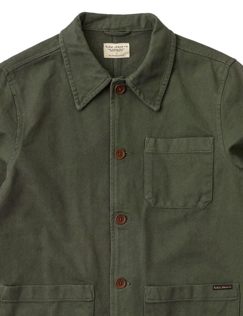 Nudie Jeans Co Barney Worker Jacket Olive