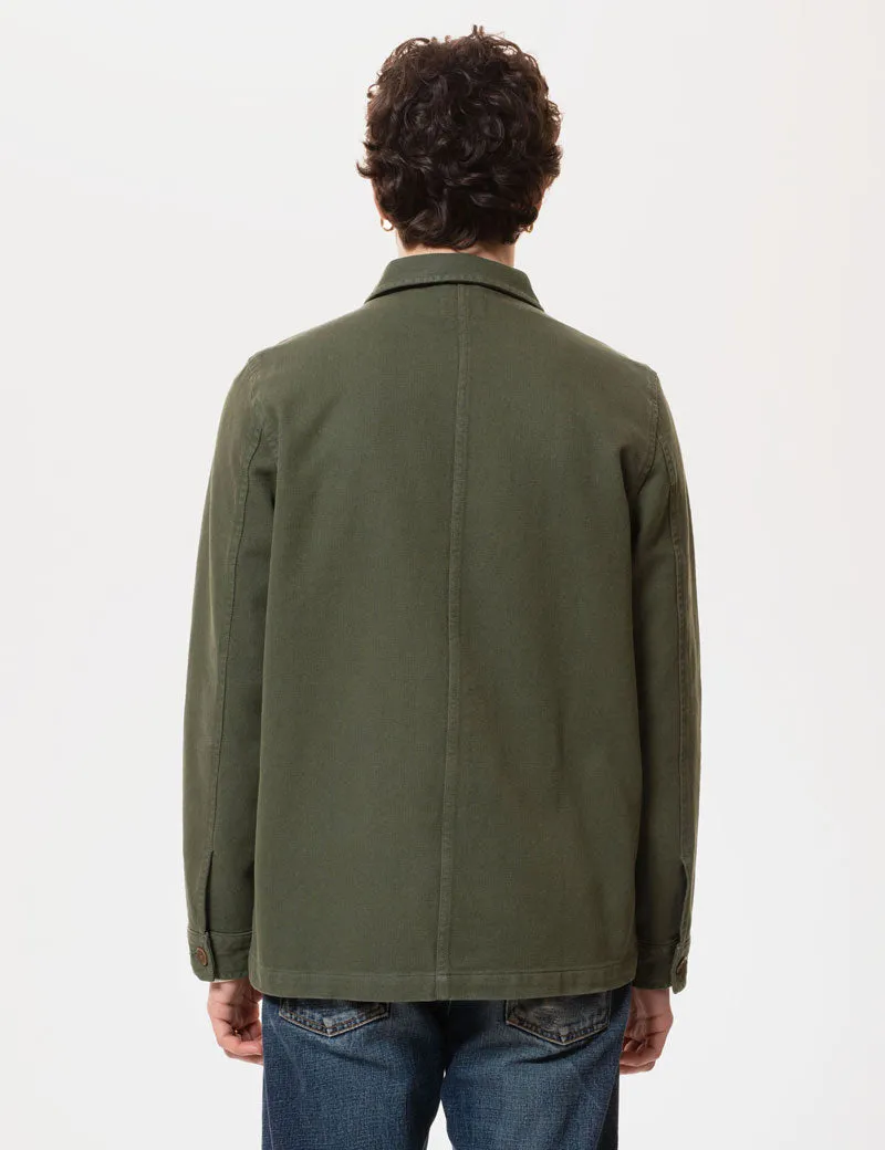 Nudie Jeans Co Barney Worker Jacket Olive