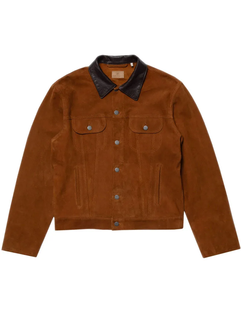 Nudie Jeans Co Danny Suede Jacket Tobacco