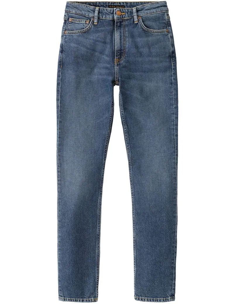 Nudie Jeans Co Mellow Mae Blue Mud