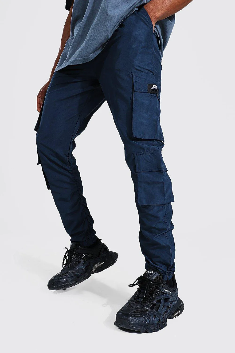 Official Man Ripstop Ruched Cargo Pants