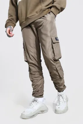 Official Man Ripstop Ruched Detail Cargo Pants