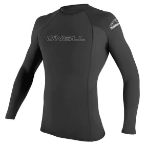 O'neill Men's Basic Skins Long Sleeve Rash Vest - Black