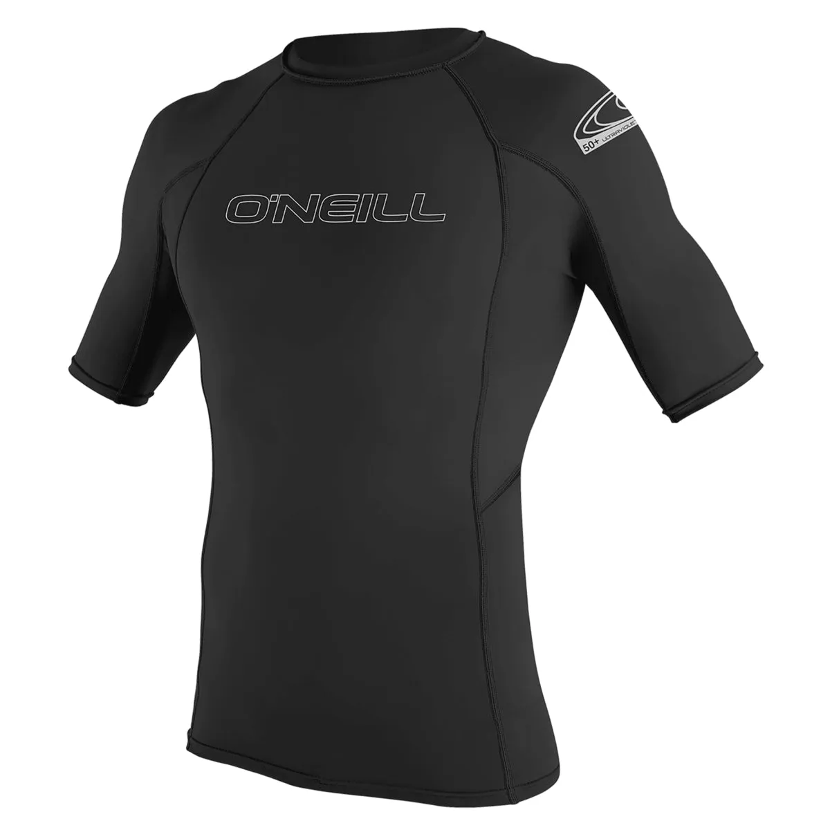 O'Neill Men's Basic Skins Short Sleeve Rash Vest - Black