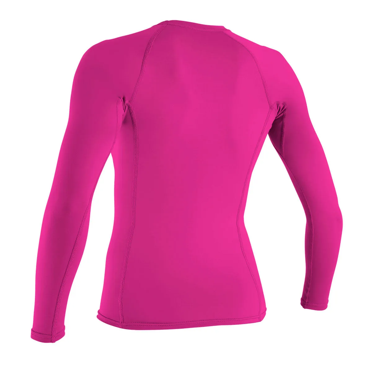 O'Neill Women's Basic Skins 50+ Long Sleeved Rash Vest - Fox Pink