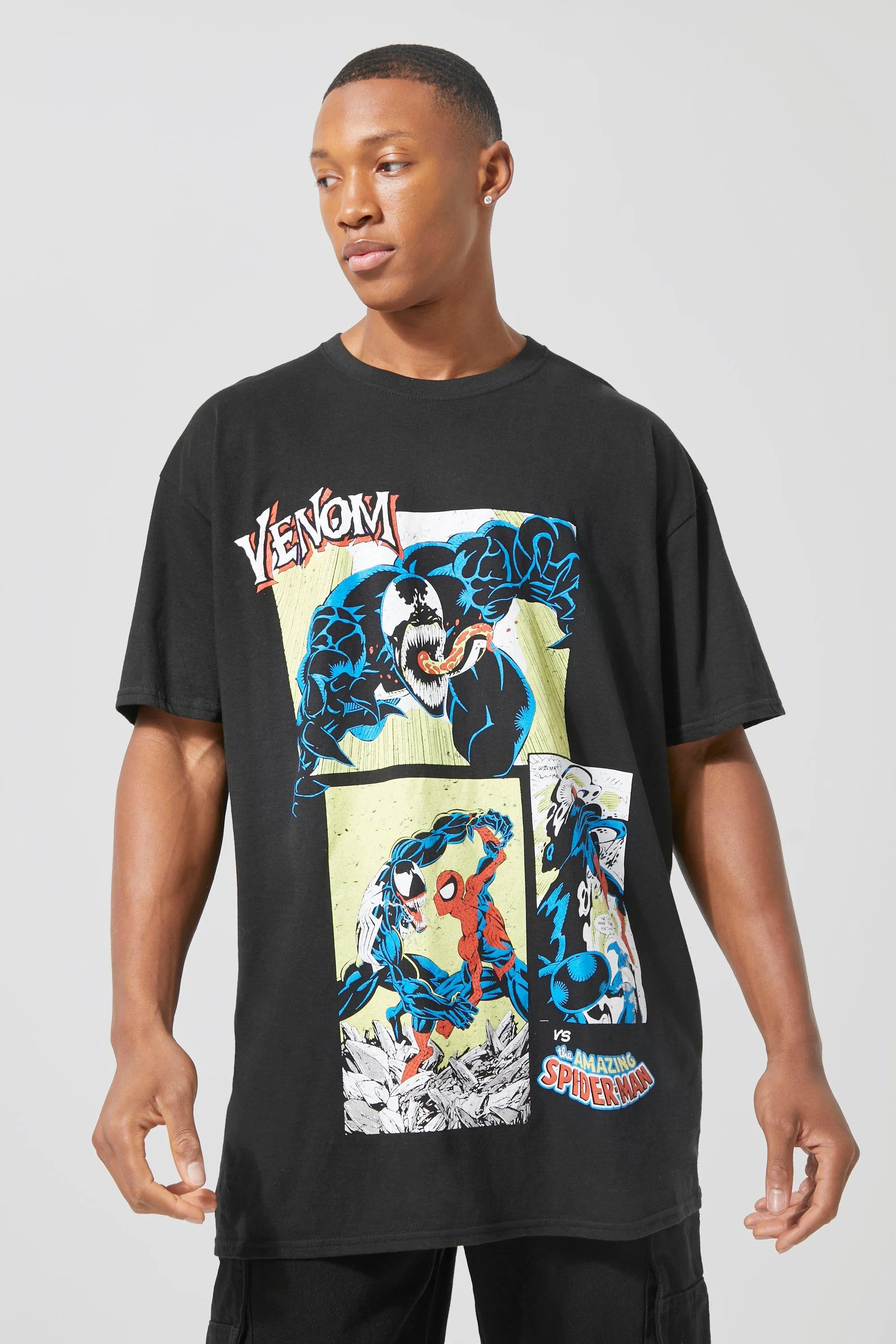 Oversized Marvel Venom License T-shirt | boohooMAN UK