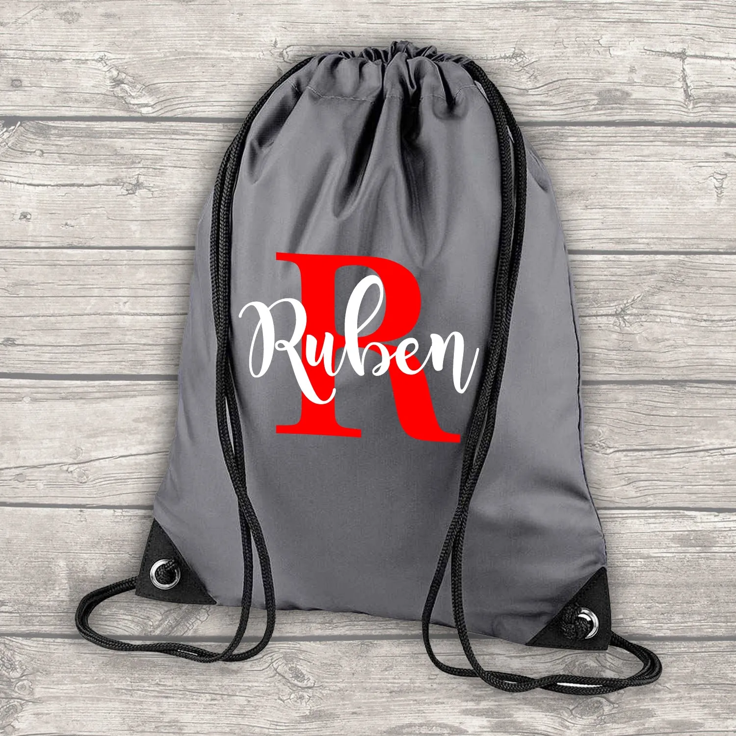 Personalised Backpack Kids 18 Litre Boys Girls Initial Name Water Bottle and PE Bag Money Wallet School Bag Back To School Graph