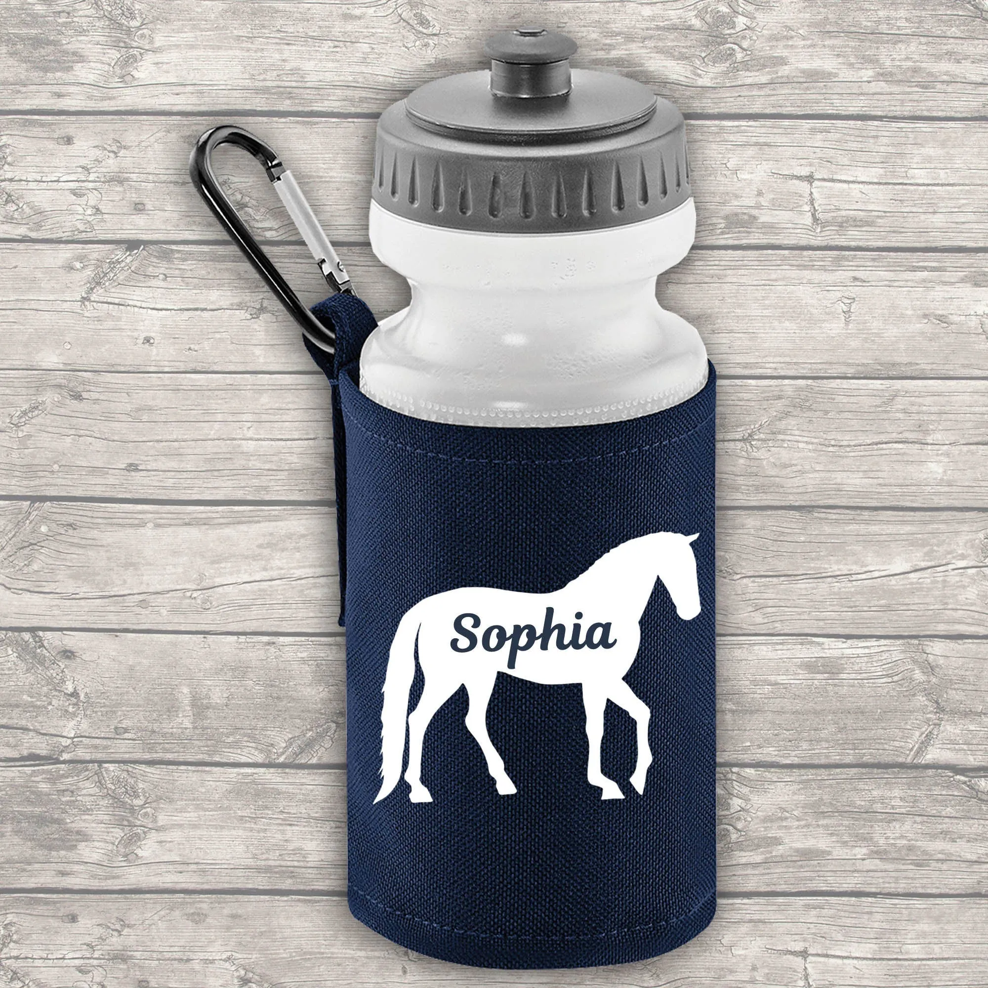 Personalised Horse 12 Litre Backpack Water Bottle and Lunch Bag and FREE Pencil Case Back To School Navy Backpack Kids Junior Si