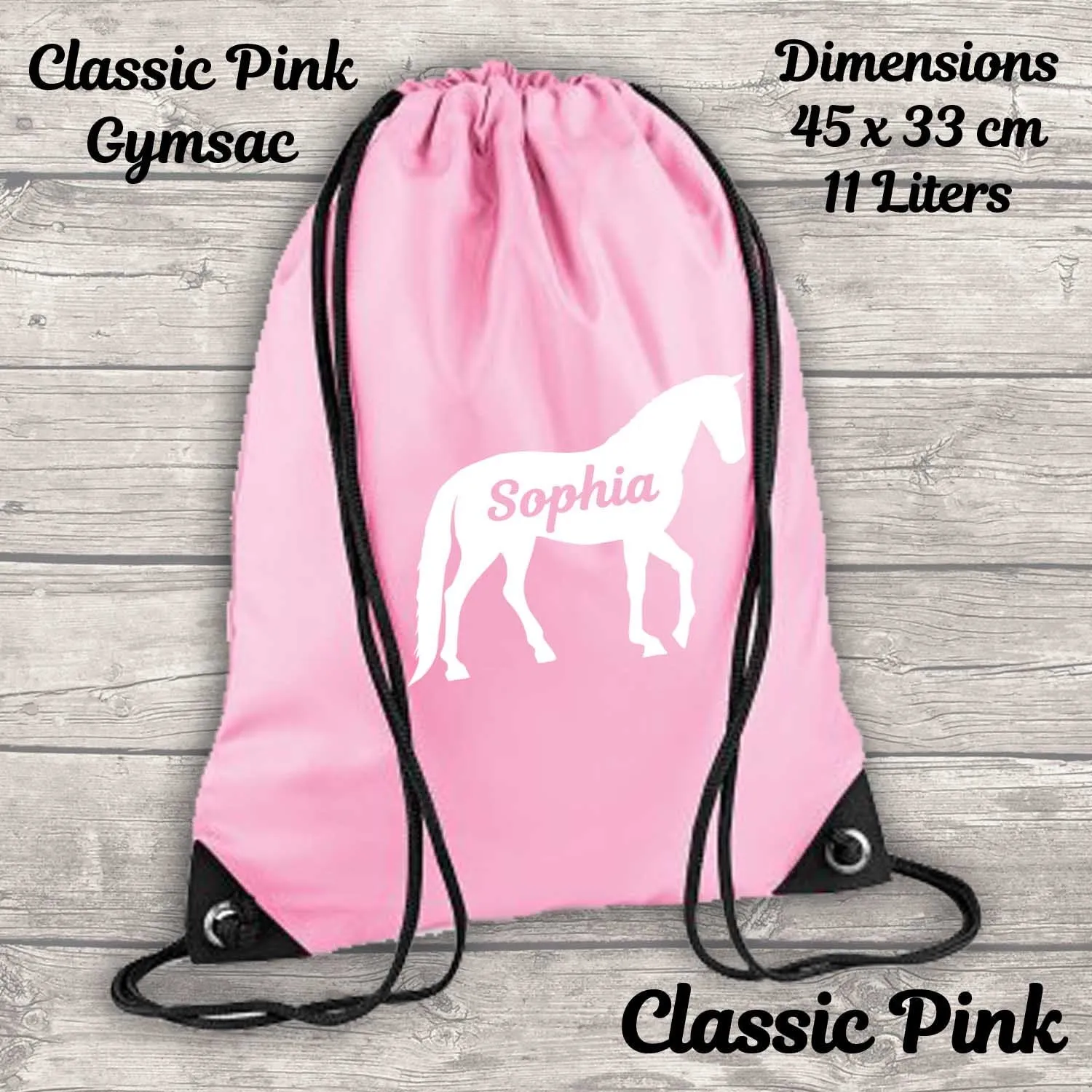 Personalised Horse Backpack Kids 18 12 or 9 Litre Boys Girls Name Lunch Bag Water Bottle Pencil Case School PE Bag Back To Schoo