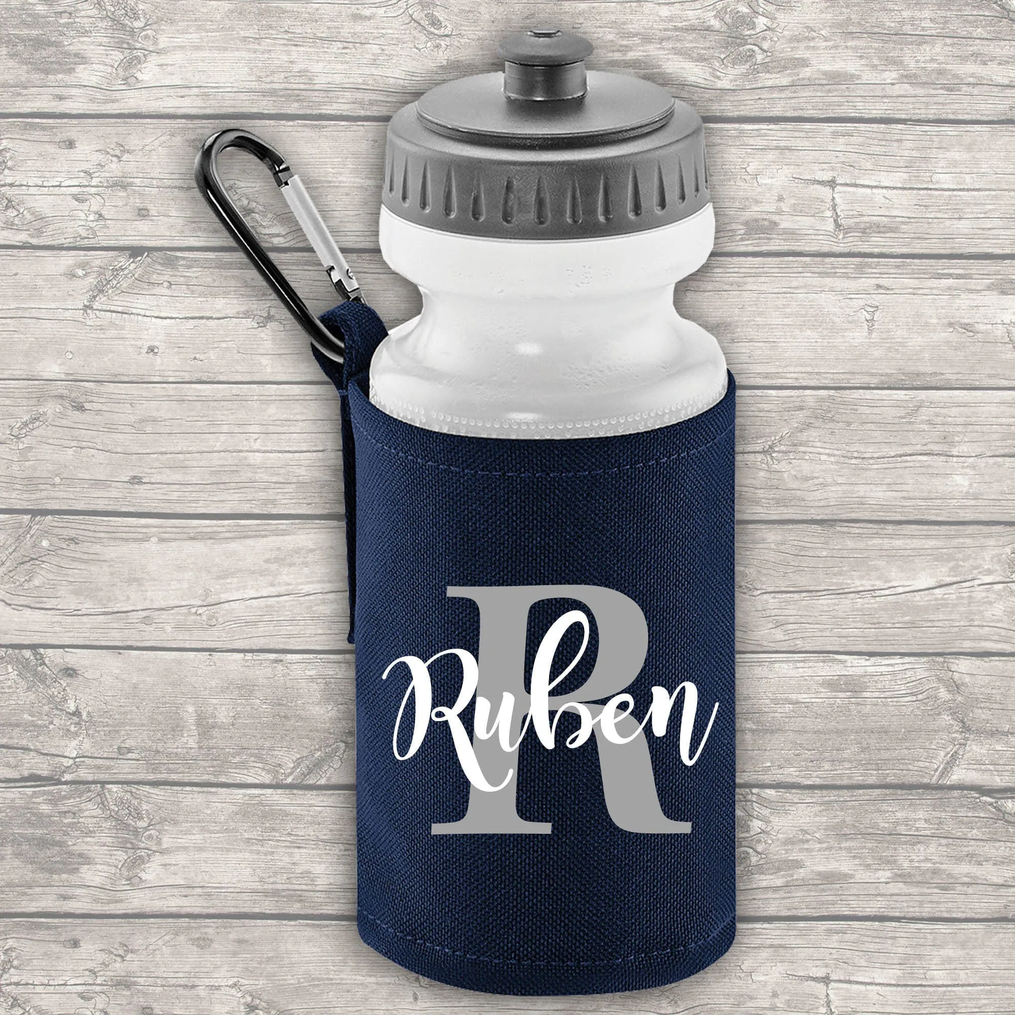 Personalised Initial and Name 12L Backpack Kids Lunch Bag Water Bottle and FREE Pencil Case ADD Your NAME Back To School Navy