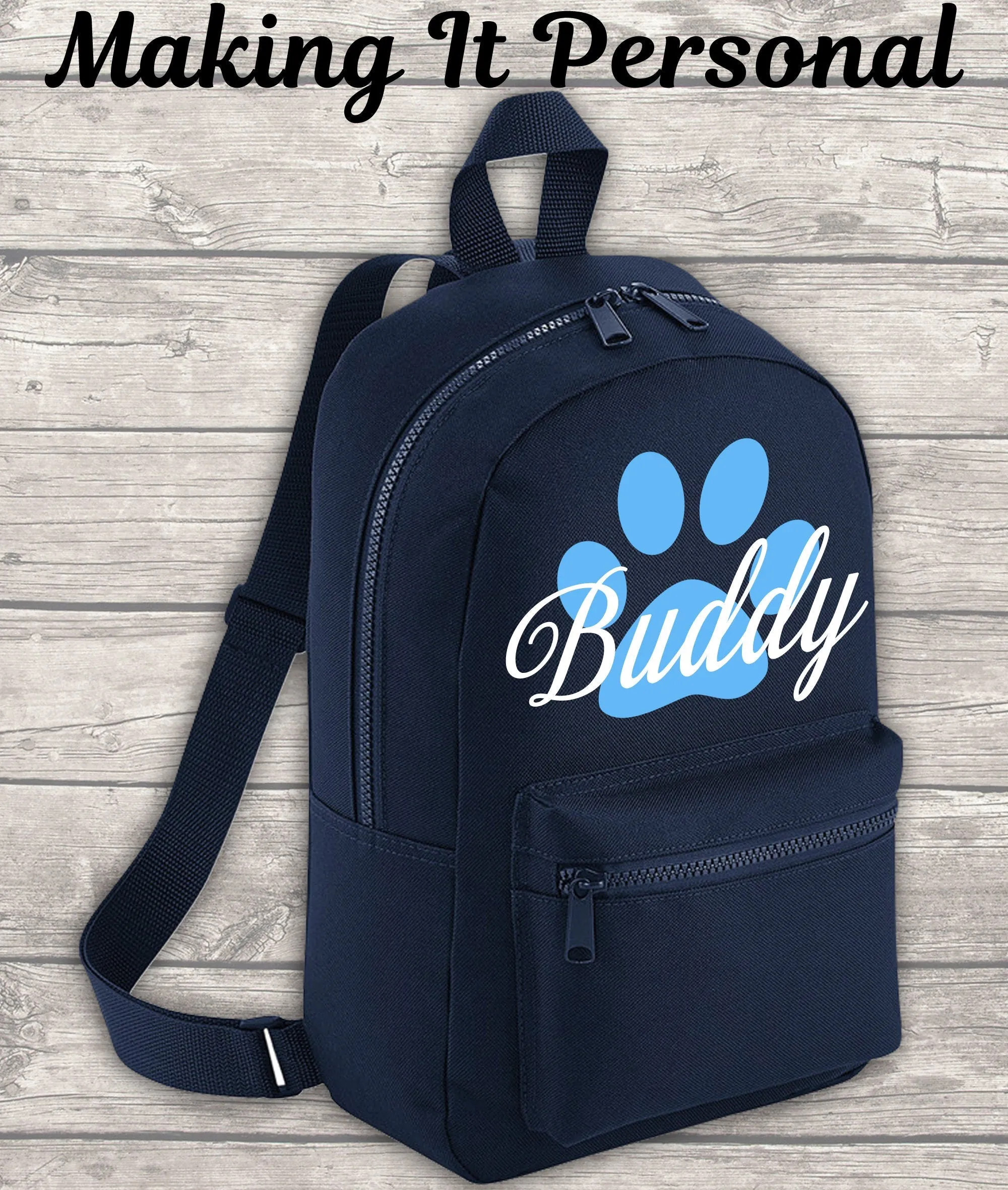 Personalised Mini Dog Backpack Puppy Backpack Doggy Day Care Bag Back To School Backpack Kids Backpack Child Backpack Toddler Pu