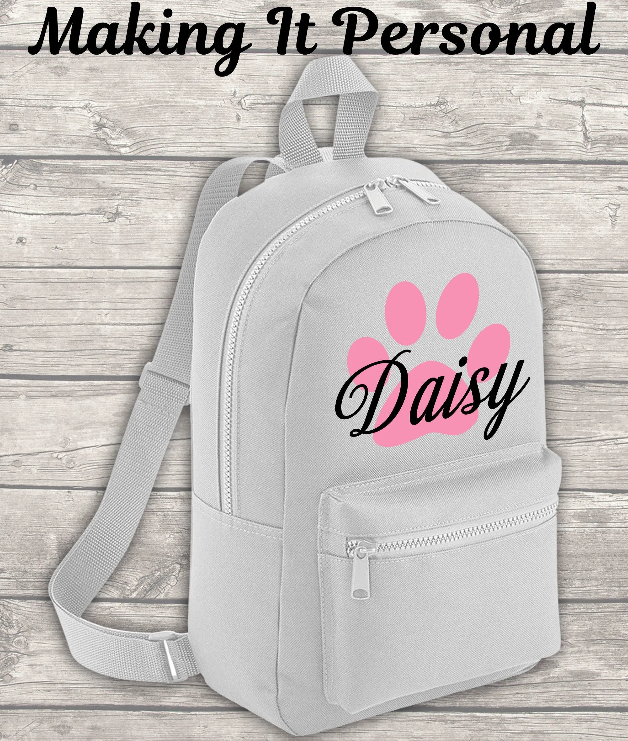 Personalised Mini Dog Backpack Puppy Backpack Doggy Day Care Bag Back To School Backpack Kids Backpack Child Backpack Toddler Pu