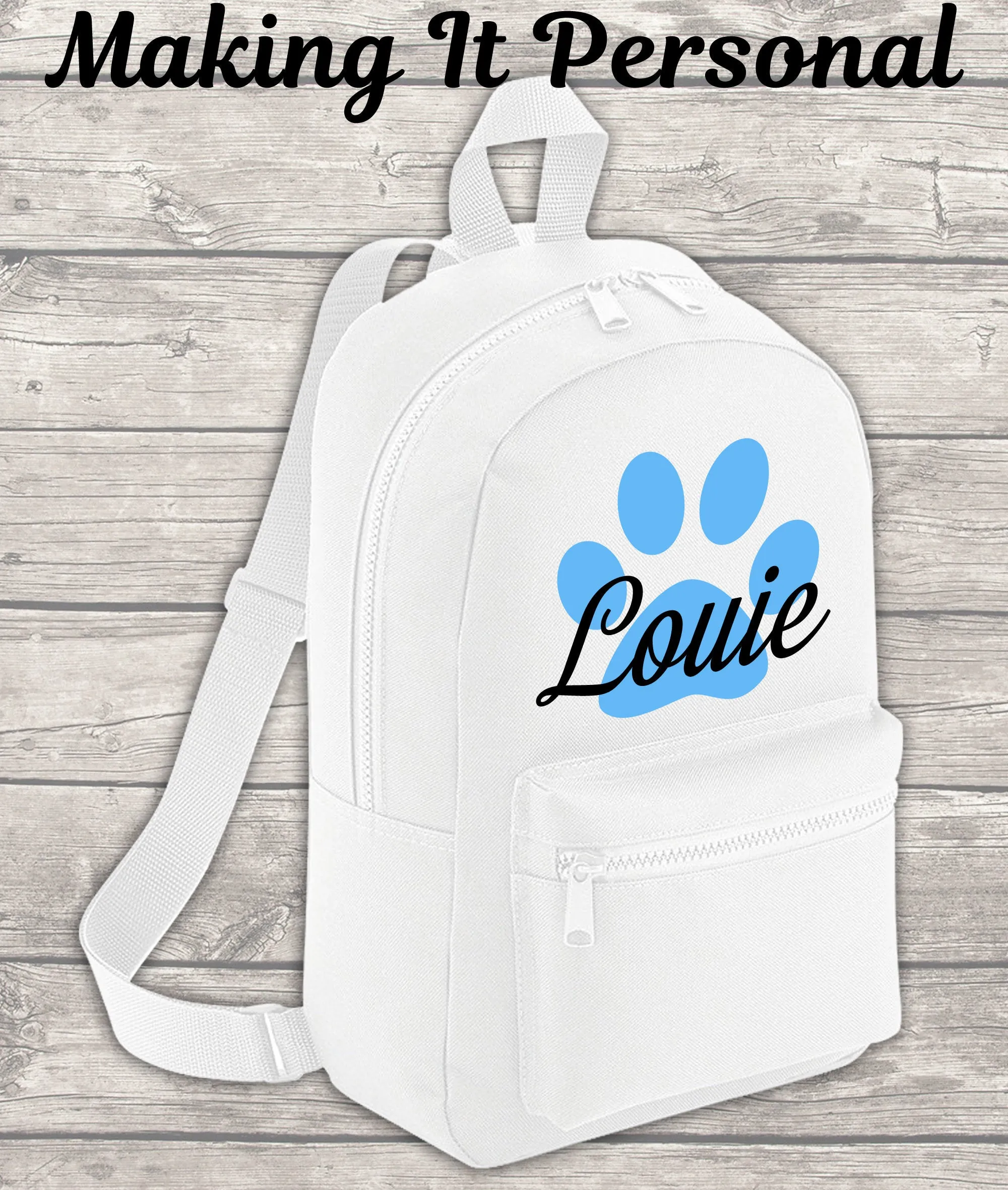 Personalised Mini Dog Backpack Puppy Backpack Doggy Day Care Bag Back To School Backpack Kids Backpack Child Backpack Toddler Pu