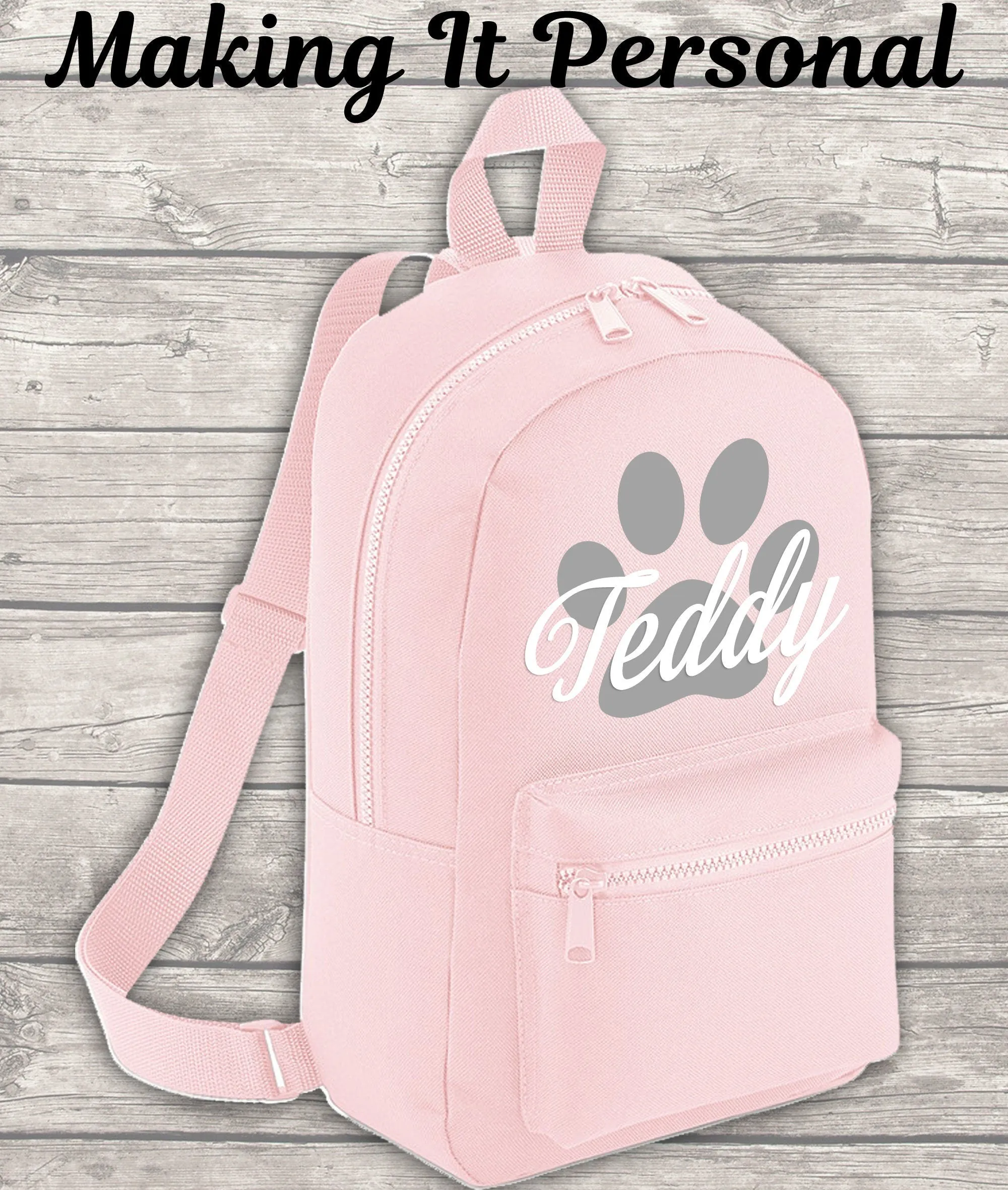 Personalised Mini Dog Backpack Puppy Backpack Doggy Day Care Bag Back To School Backpack Kids Backpack Child Backpack Toddler Pu