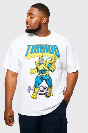 Plus Marvel Thanos License T-shirt | boohooMAN UK