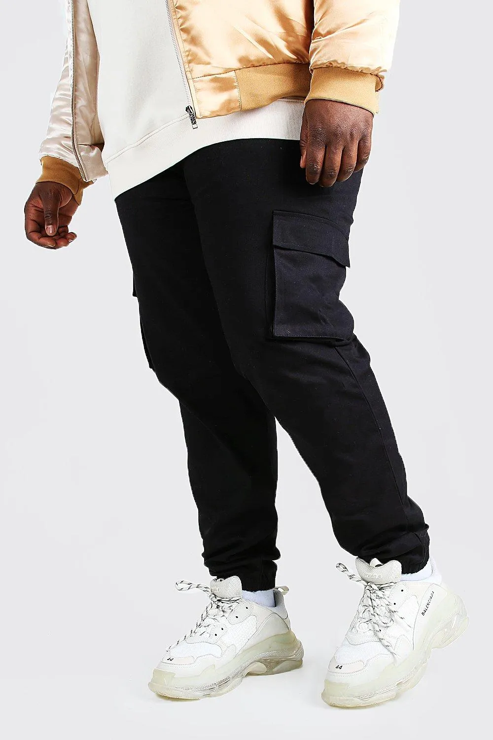 Plus Size Utility Pocket Cargo Jogger Pants