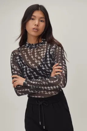 Printed Mesh Polo