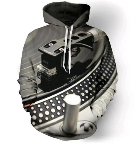 Retro Record Player Hoodie