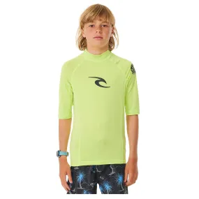 Rip Curl Boy's Brand Wave UPF Short Sleeve Rash Vest