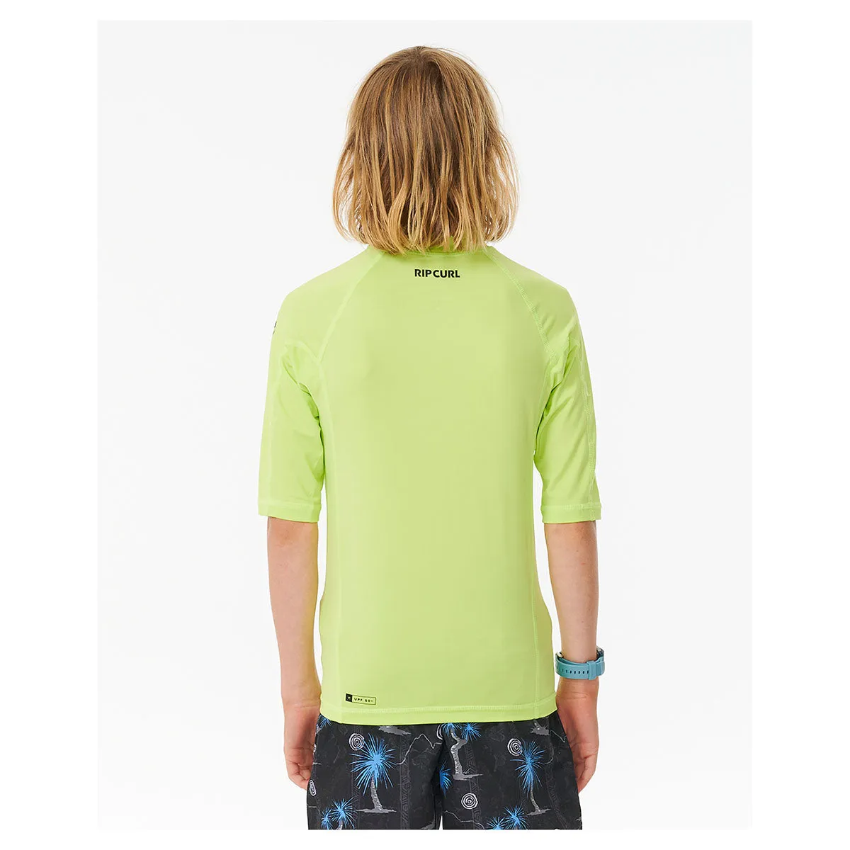 Rip Curl Boy's Brand Wave UPF Short Sleeve Rash Vest