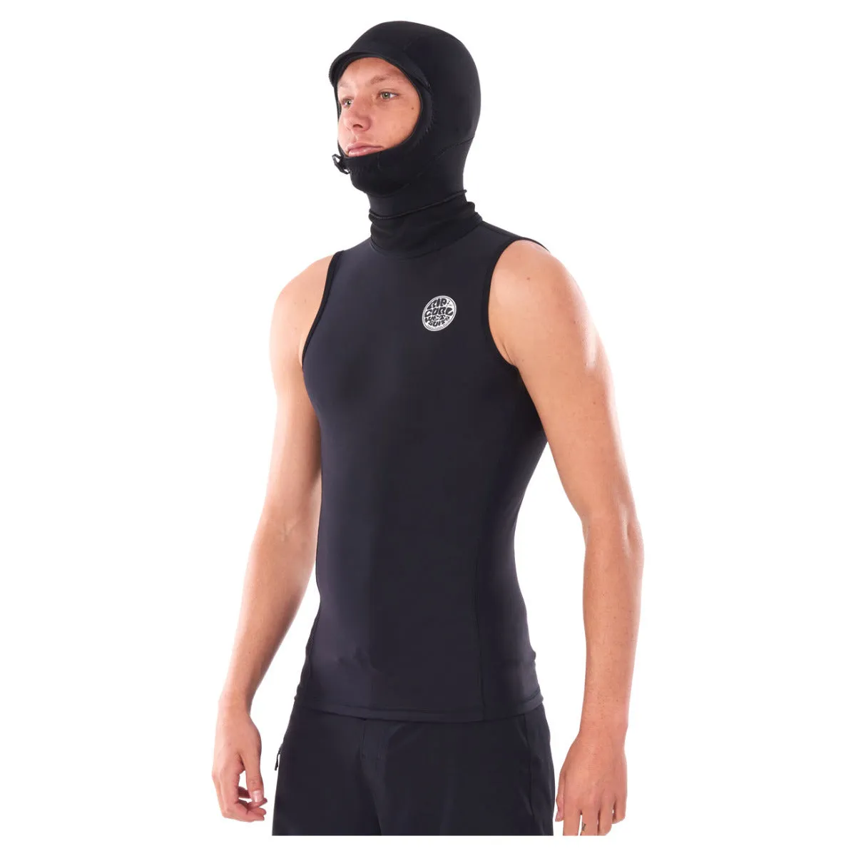 Rip Curl Flashbomb Polypro Hooded Wetsuit Vest - Black