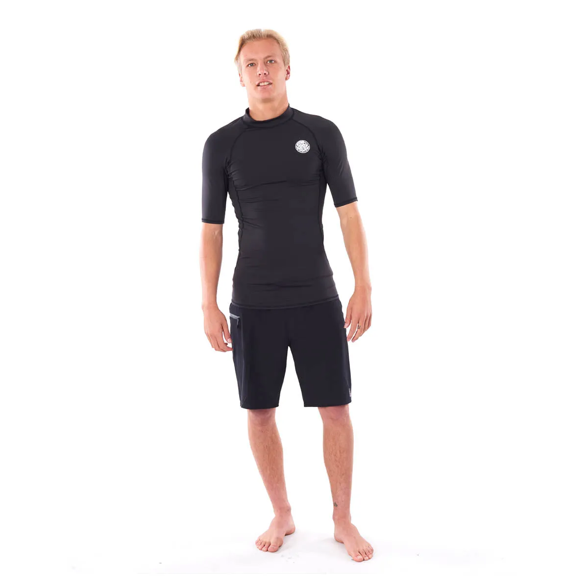 Rip Curl Thermopro Short Sleeve Rash Vest - Black