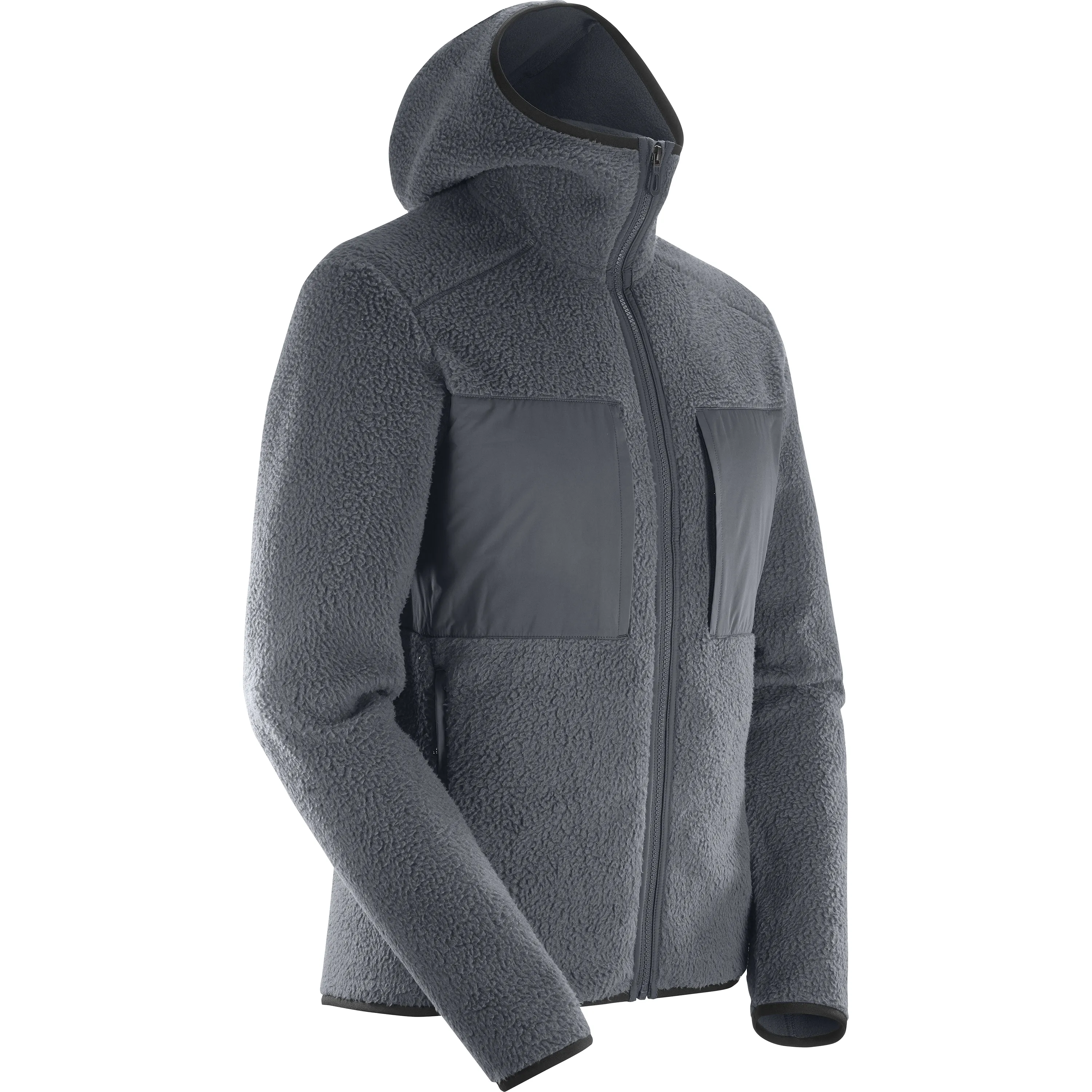 Salomon Men's Snowshelter Teddy Hoodie Ebony | Buy Salomon Men's Snowshelter Teddy Hoodie Ebony here | Outnorth